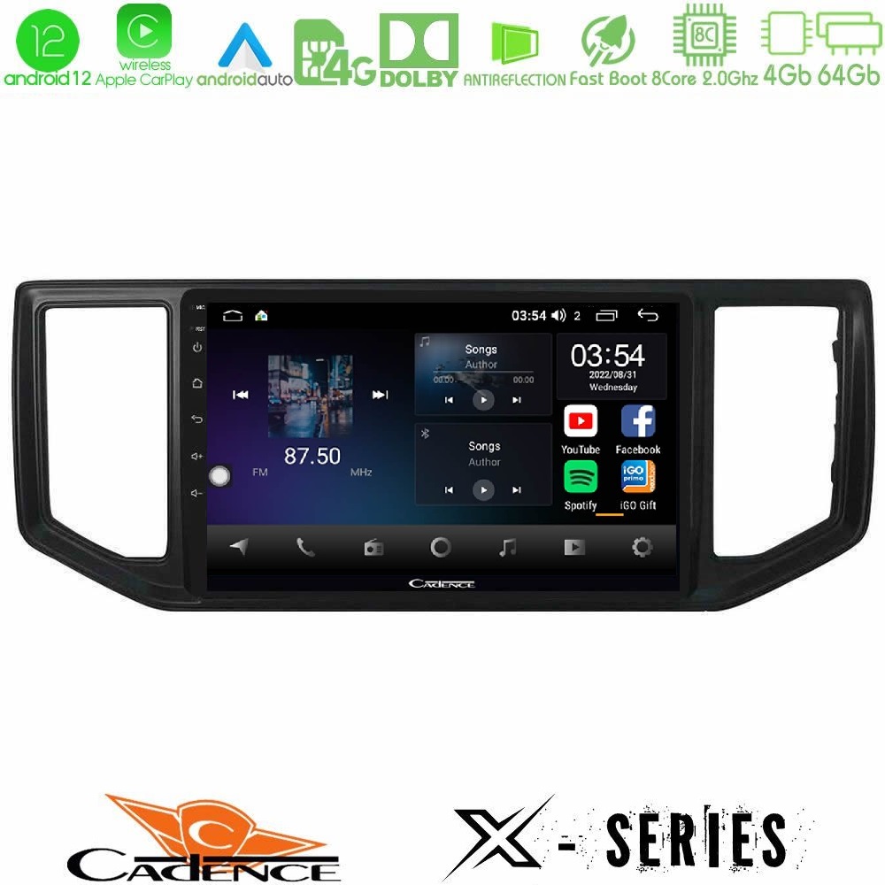 Cadence x Series vw Amarok 2017-2022 8core Android12 4+64gb Navigation Multimedia Tablet 9 u-x-Vw1136