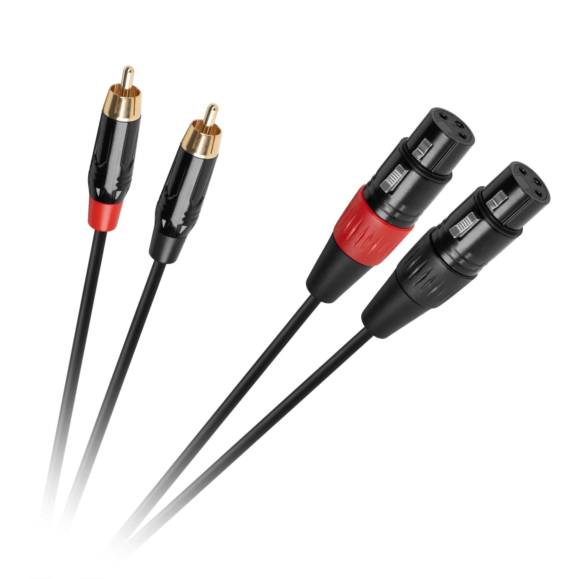 DM-2930 . Καλώδιο 2x XLR - 2x RCA 1m Cabletech