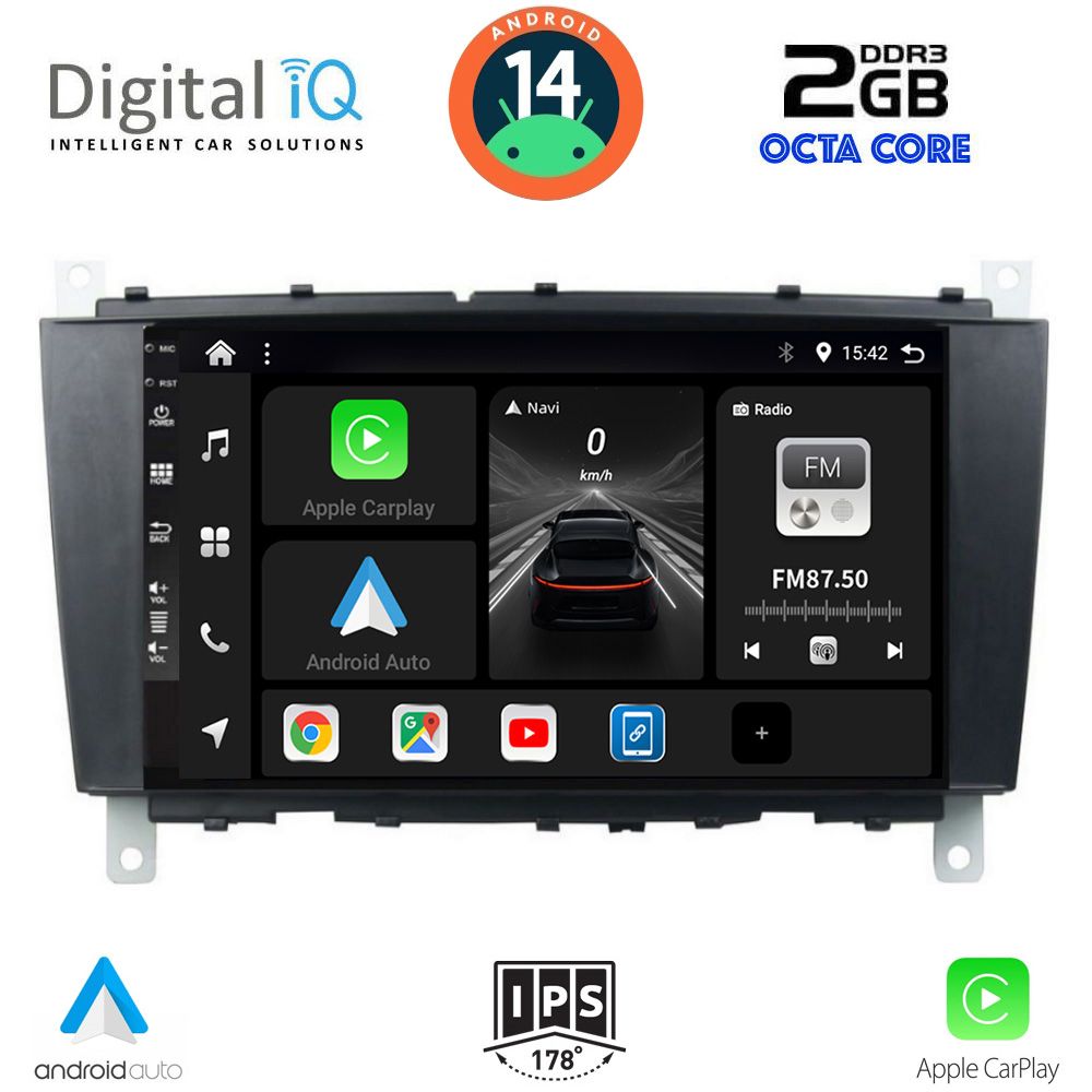 DIGITAL IQ BXF 5403_CPA (8inc) MULTIMEDIA TABLET for MERCEDES C – CLK (W203-209) mod. 2004-2008