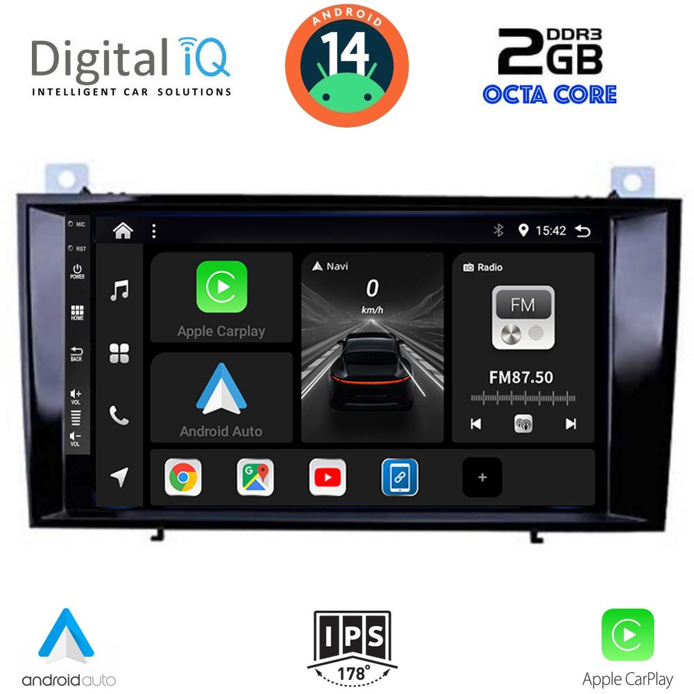 DIGITAL IQ BXF 5428_GPS (8inc) MULTIMEDIA TABLET for MERCEDES SLK R171 mod. 2004-2010