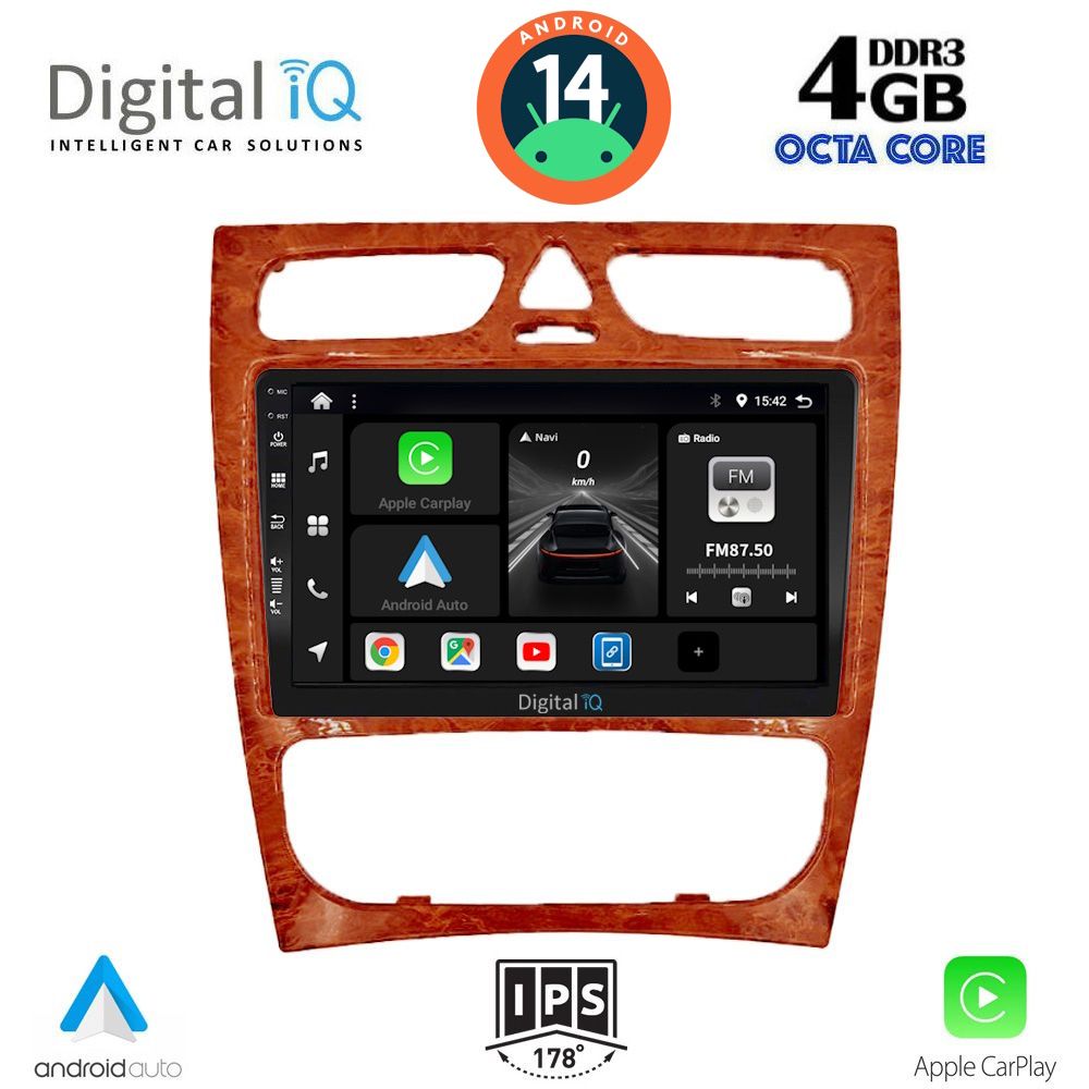 DIGITAL IQ BXF 6402CH_CPA (9inc) MULTIMEDIA TABLET for MERCEDES C (W203) mod. 1999-2004