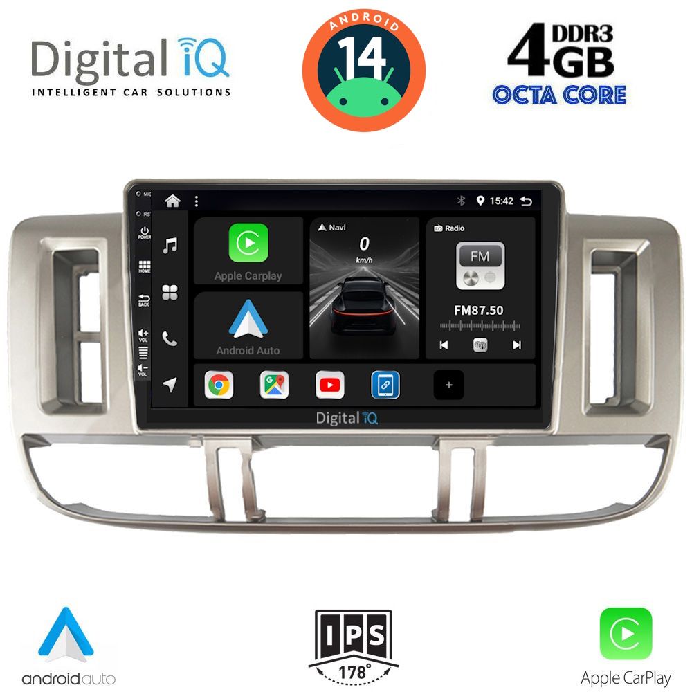 DIGITAL IQ BXF 6474_CPA (9inc) MULTIMEDIA TABLET for NISSAN XTRAIL mod. 2000-2004