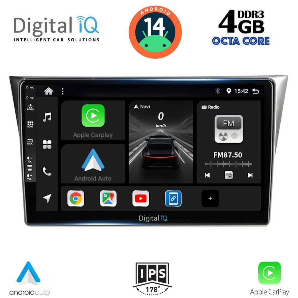 DIGITAL IQ BXF 6659_CPA (9inc) MULTIMEDIA TABLET for SUBARU IMPREZA mod. 2002-2008