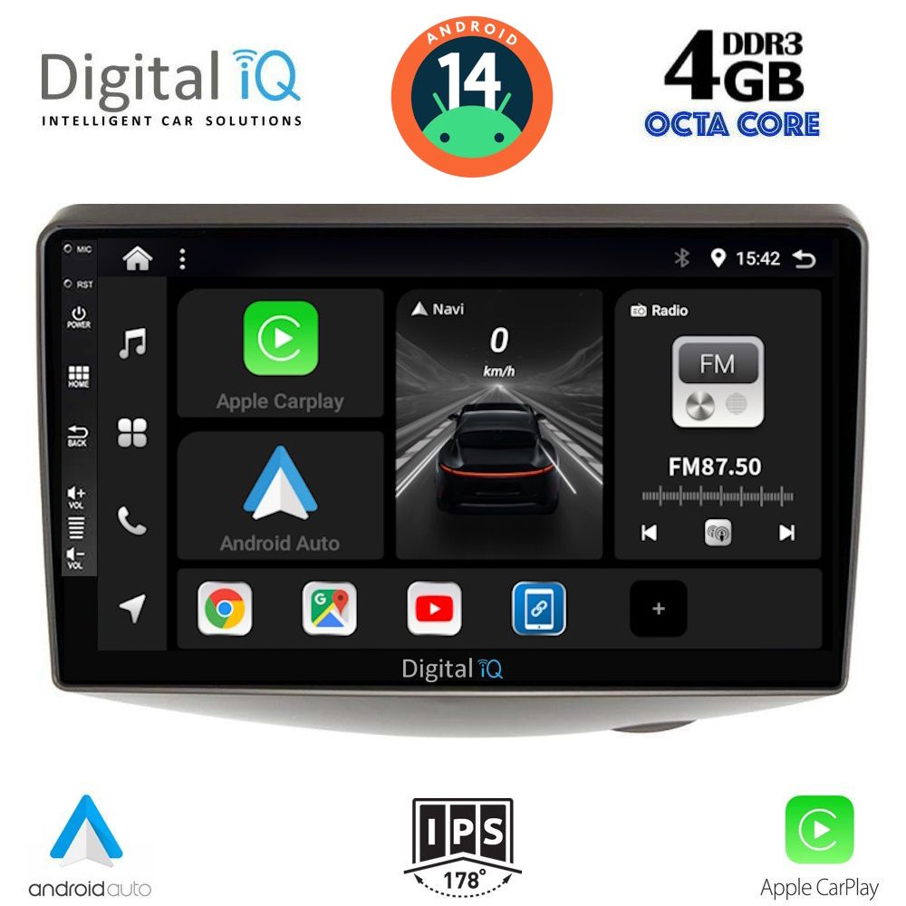 DIGITAL IQ BXF 6735_CPA (9inc) MULTIMEDIA TABLET for TOYOTA YARIS mod. 1999-2006