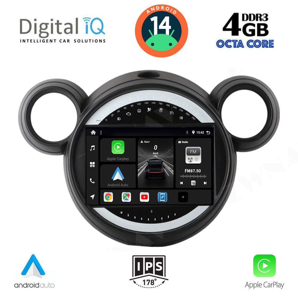 DIGITAL IQ BXF 6065_CPA (9inc) MULTIMEDIA TABLET for MINI COUNTRYMAN (R60) mod. 2010-2016 - PACEMAN (R61) mod. 2013-2016