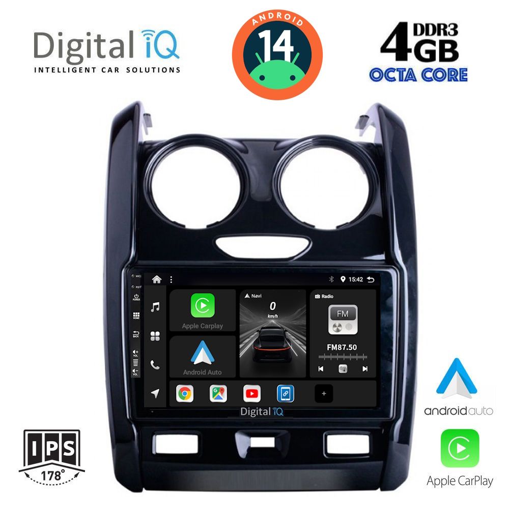 DIGITAL IQ BXF 6103_CPA (9inc) MULTIMEDIA TABLET for DACIA DUSTER mod. 2012-2019