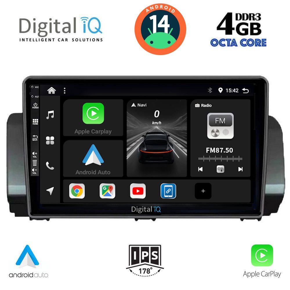 DIGITAL IQ BXF 6109_CPA (9inc) MULTIMEDIA TABLET for DACIA LOGAN - SANDERO - JOGGER mod. 2020>