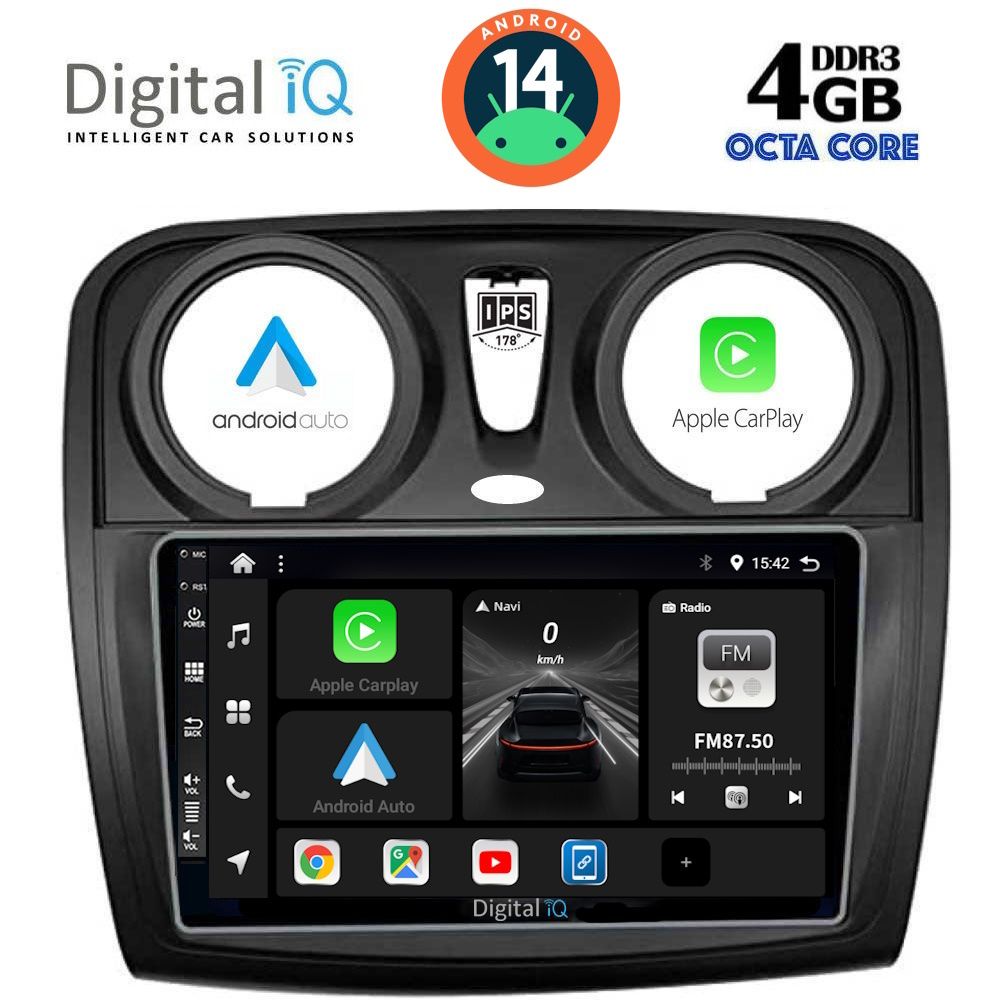 DIGITAL IQ BXF 6112_CPA (9inc) MULTIMEDIA TABLET for DACIA DOKKER 2012>