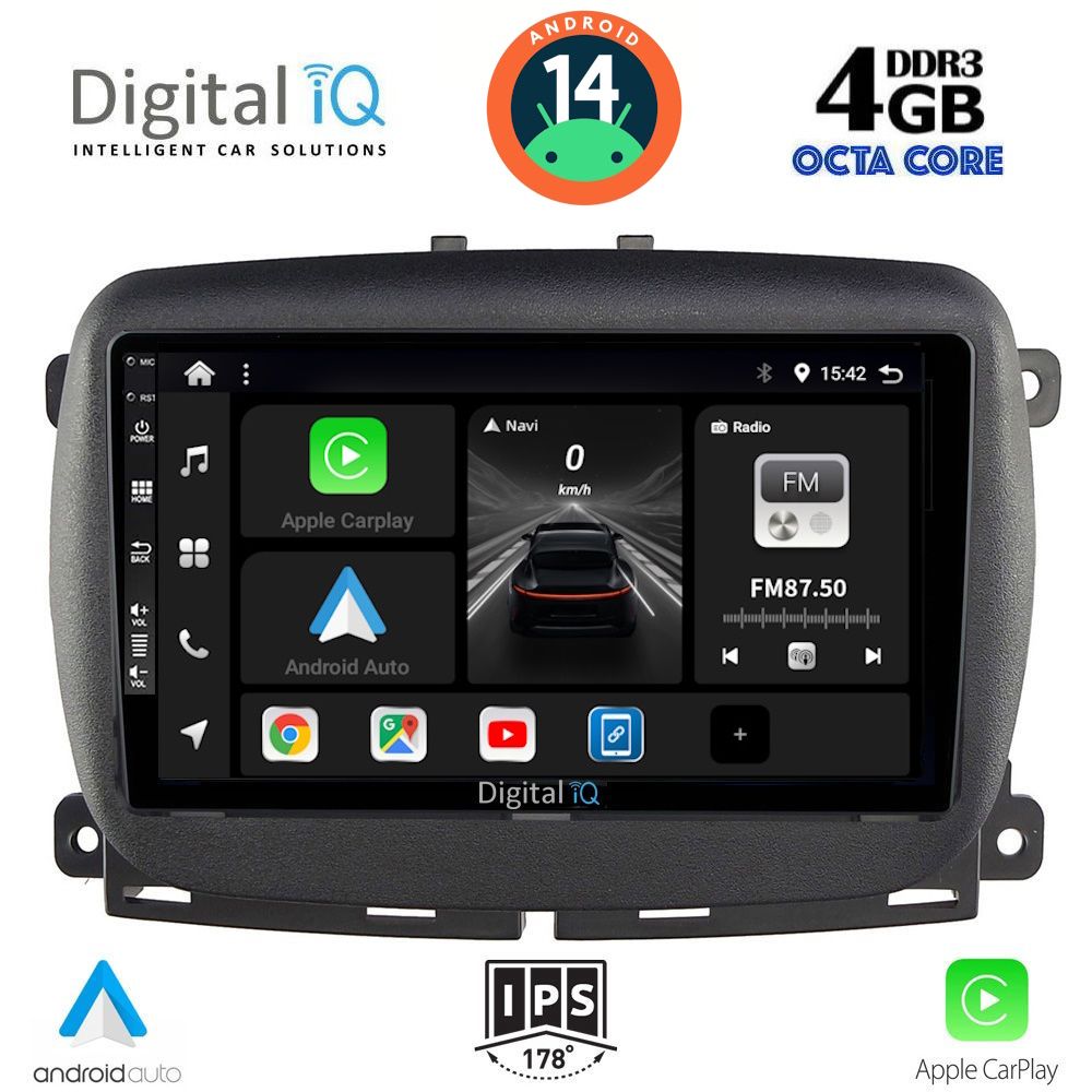 DIGITAL IQ BXF 6131_CPA (9inc) MULTIMEDIA TABLET for FIAT 500 mod. 2016>