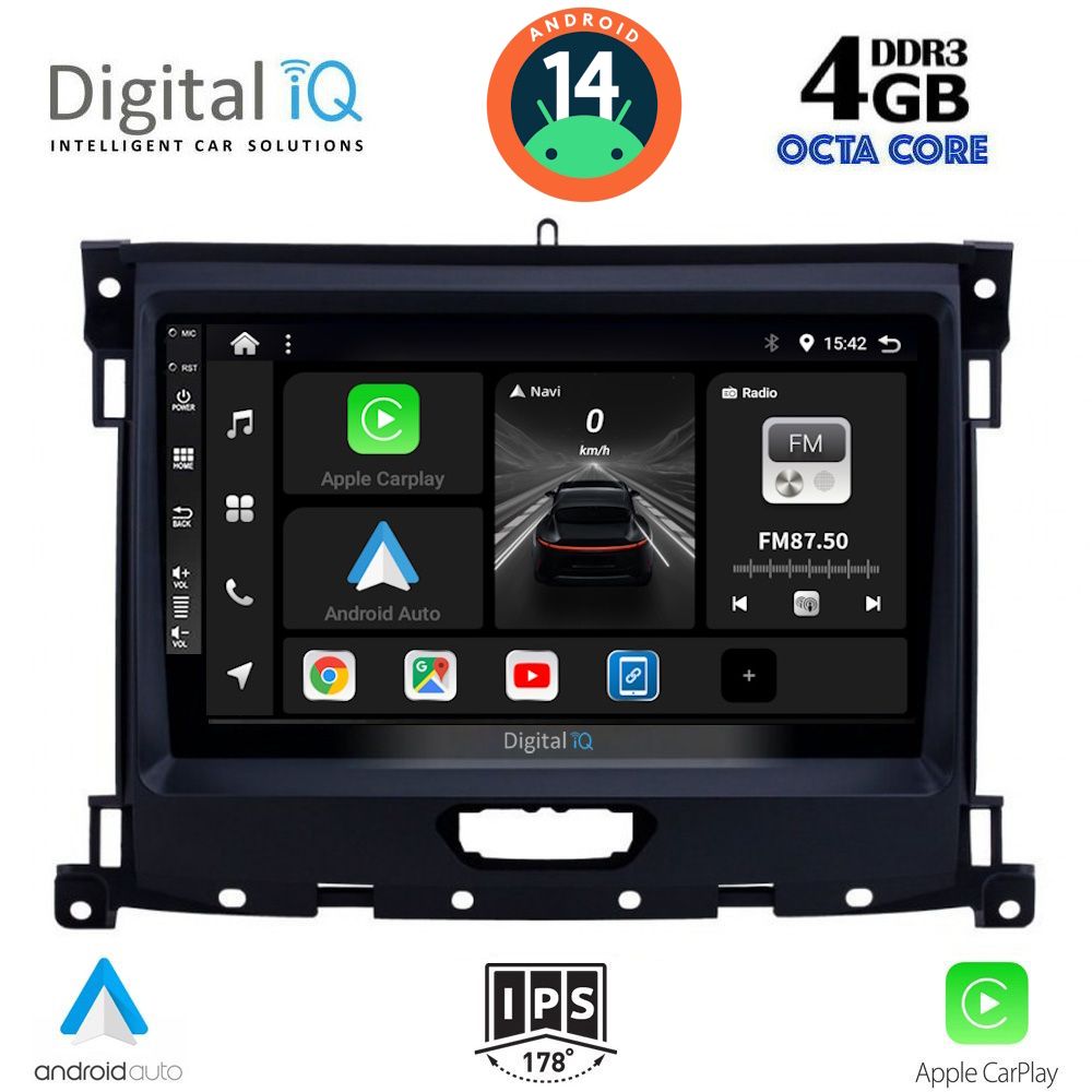 DIGITAL IQ BXF 6173_CPA (9inc) MULTIMEDIA TABLET for FORD RANGER mod. 2018>