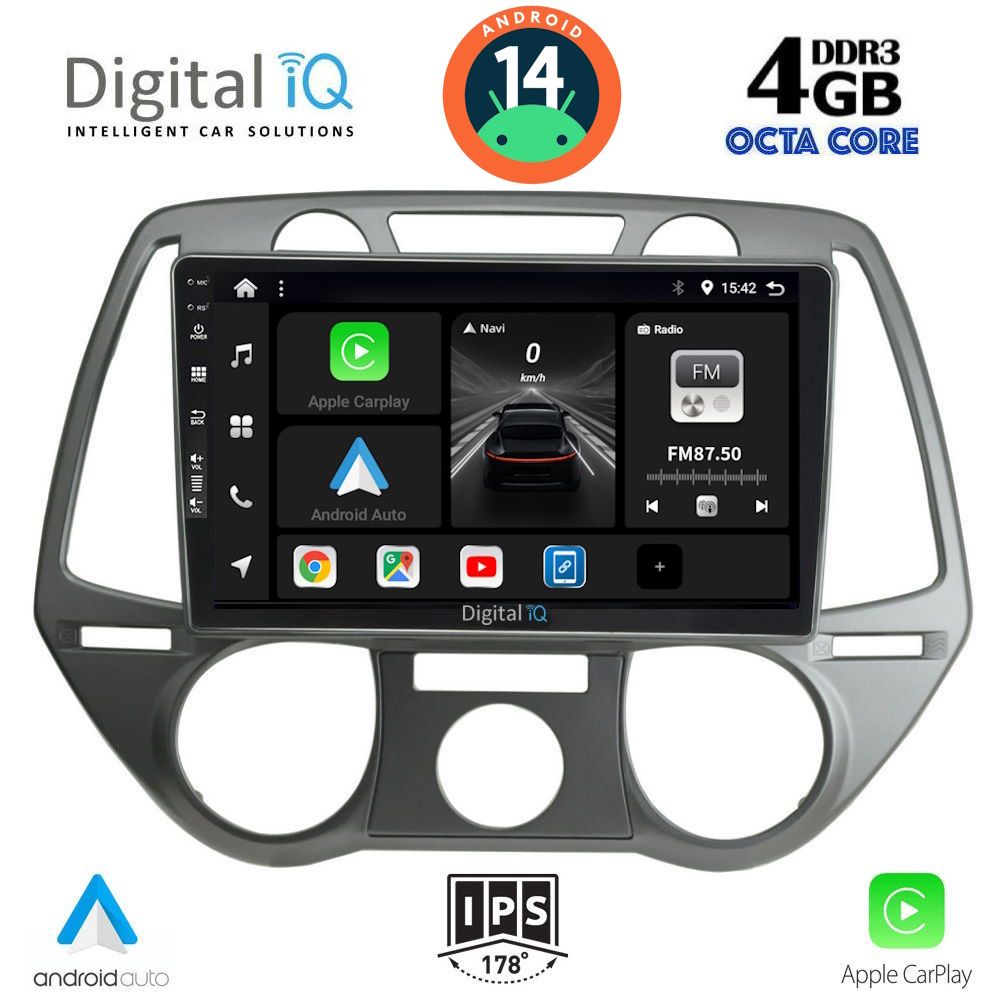 DIGITAL IQ BXF 6228_CPA A/C (9inc) MULTIMEDIA TABLET for HYUNDAI i20 mod. 2008-2012