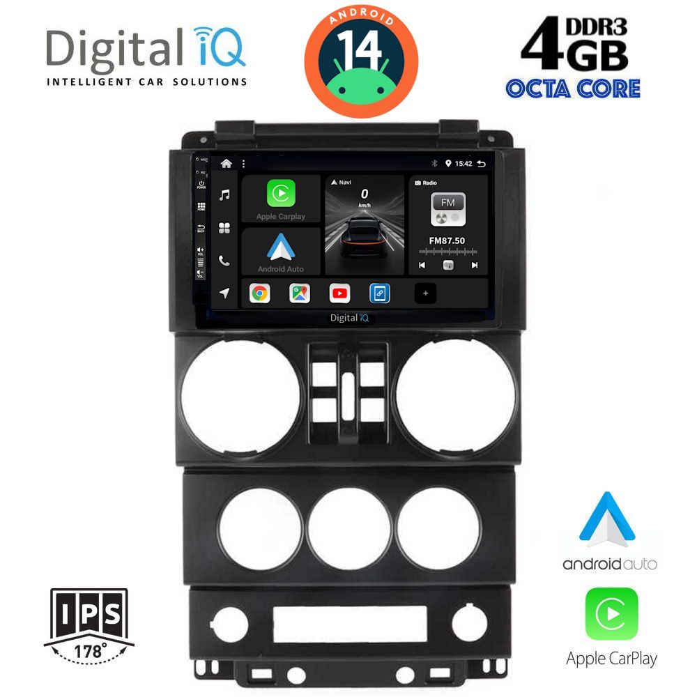 DIGITAL IQ BXF 6294_CPA (9inc) MULTIMEDIA TABLET for JEEP WRANGLER mod. 2006-2011