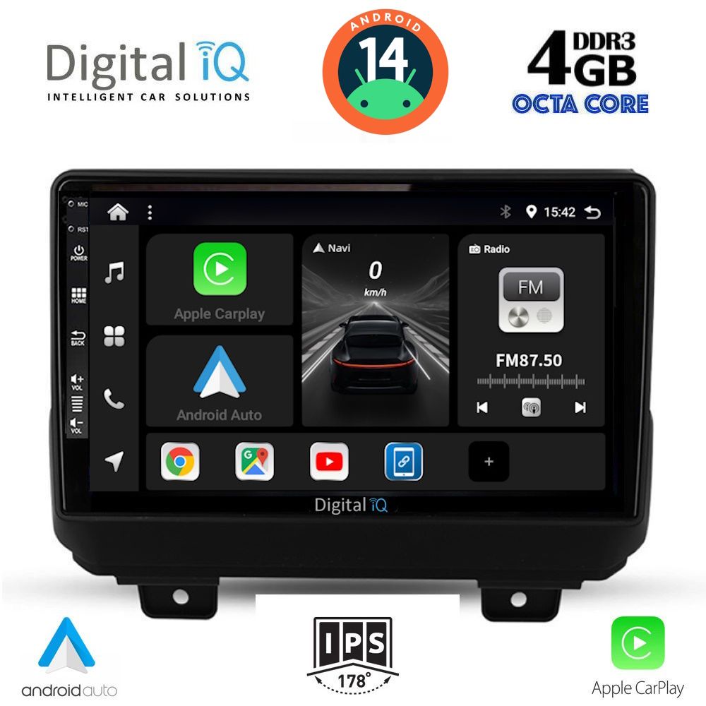 DIGITAL IQ BXF 6298_CPA (9inc) MULTIMEDIA TABLET for JEEP WRANGLER mod. 2018>