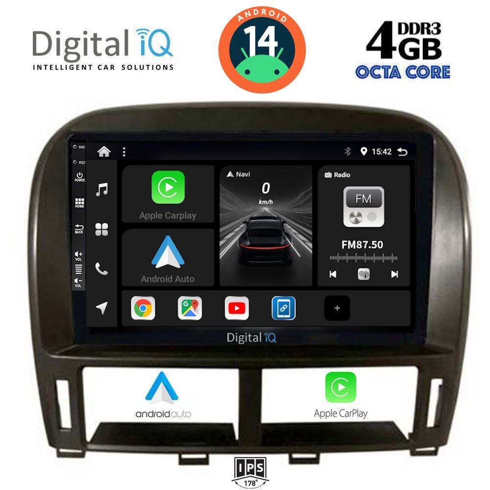 DIGITAL IQ BXF 6343_CPA (9inc) MULTIMEDIA TABLET for LEXUS LS 430 – XF 430 mod. 2000-2006