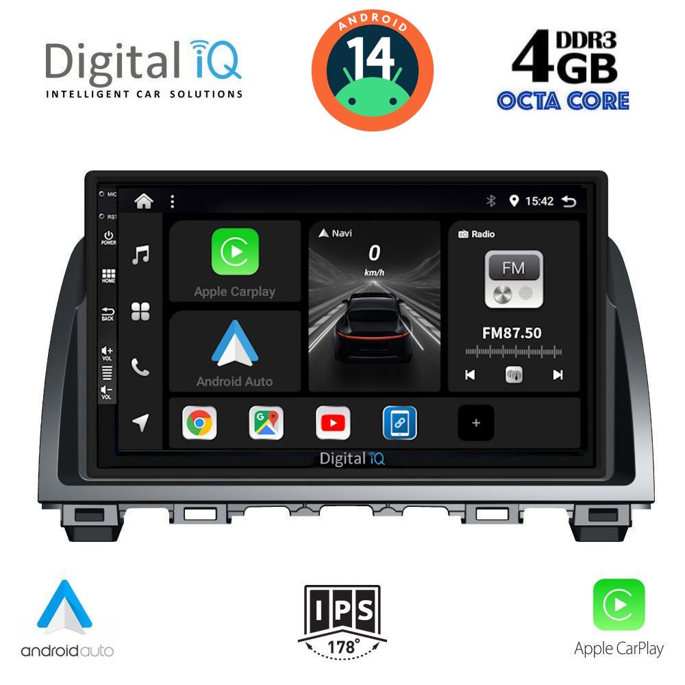 DIGITAL IQ BXF 6378_CPA (9inc) MULTIMEDIA TABLET for MAZDA 6 mod. 2012-2017