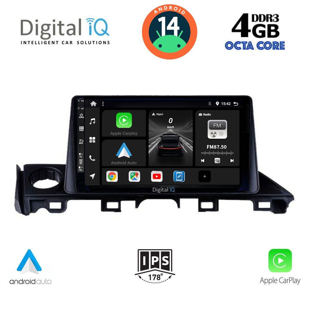 DIGITAL IQ BXF 6379_CPA (9inc) MULTIMEDIA TABLET for MAZDA 6 mod. 2017-2020