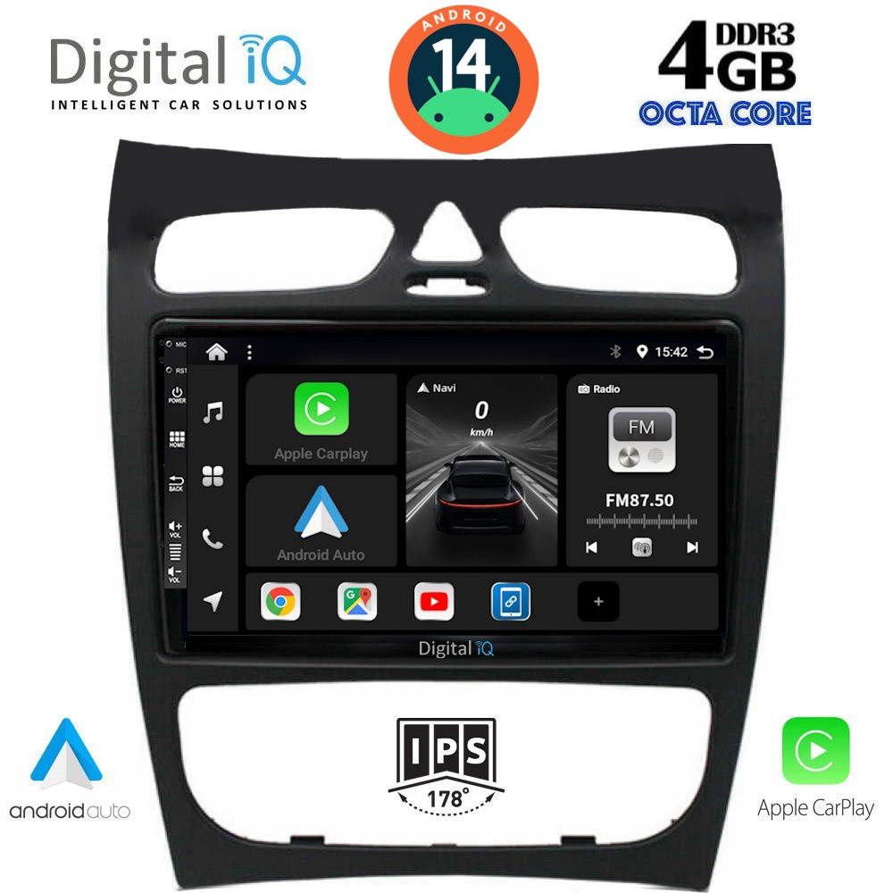 DIGITAL IQ BXF 6406_CPA (9inc) MULTIMEDIA TABLET for MERCEDES CLK (W209) mod. 2000-2004