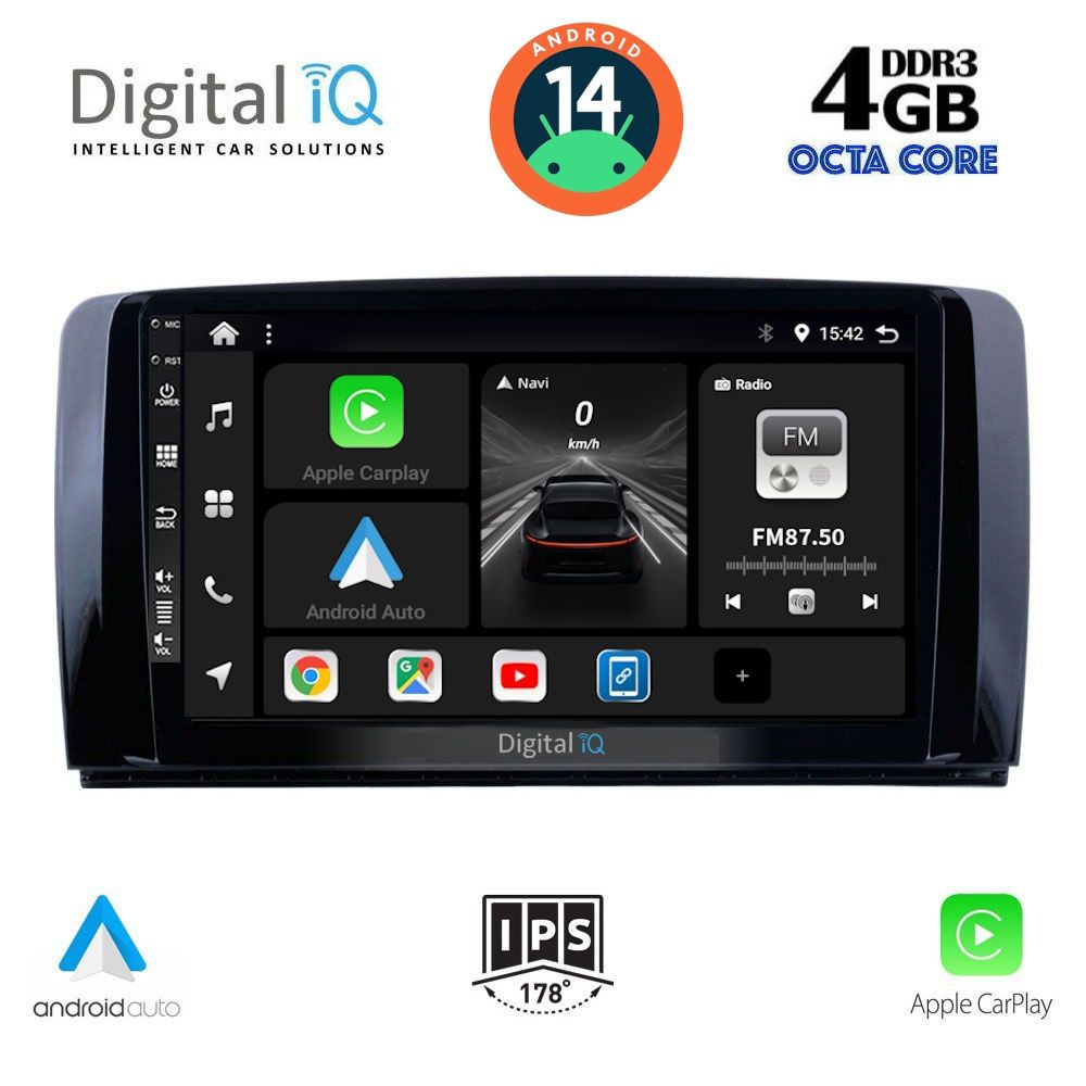 DIGITAL IQ BXF 6422_CPA (9inc) MULTIMEDIA TABLET for MERCEDES R (W251) mod. 2006-2015