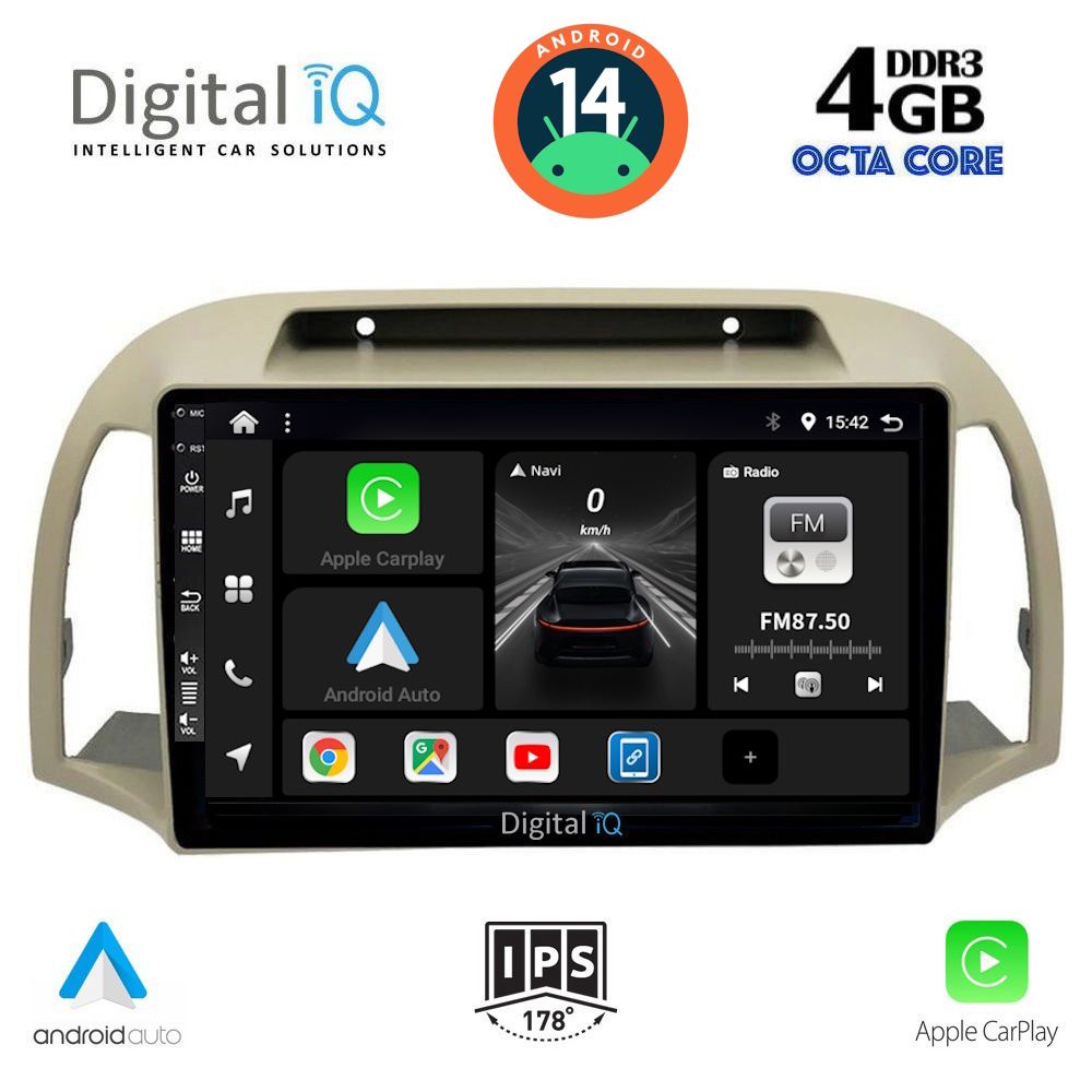 DIGITAL IQ BXF 6457_CPA (9inc) MULTIMEDIA TABLET for NISSAN MICRA K12 mod. 2002-2010