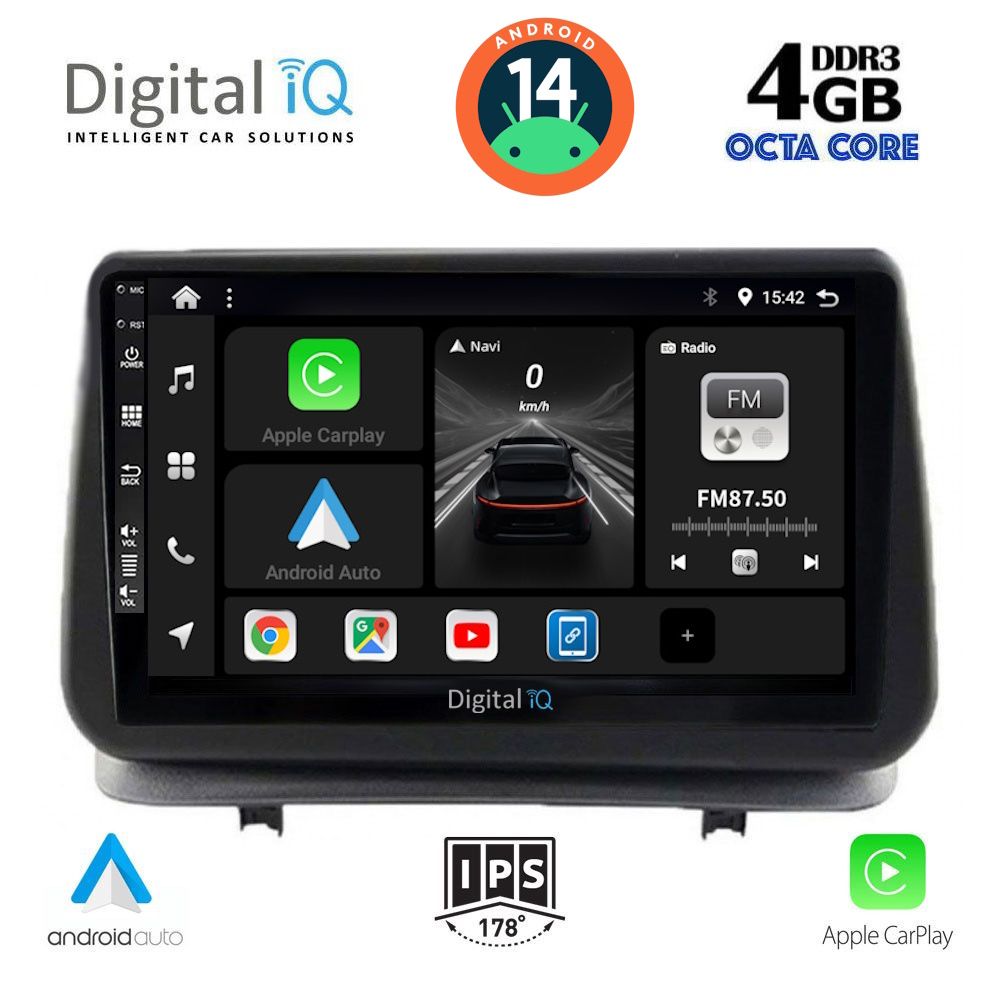 DIGITAL IQ BXF 6543_CPA (9inc) MULTIMEDIA TABLET for RENAULT CLIO mod. 2005-2011