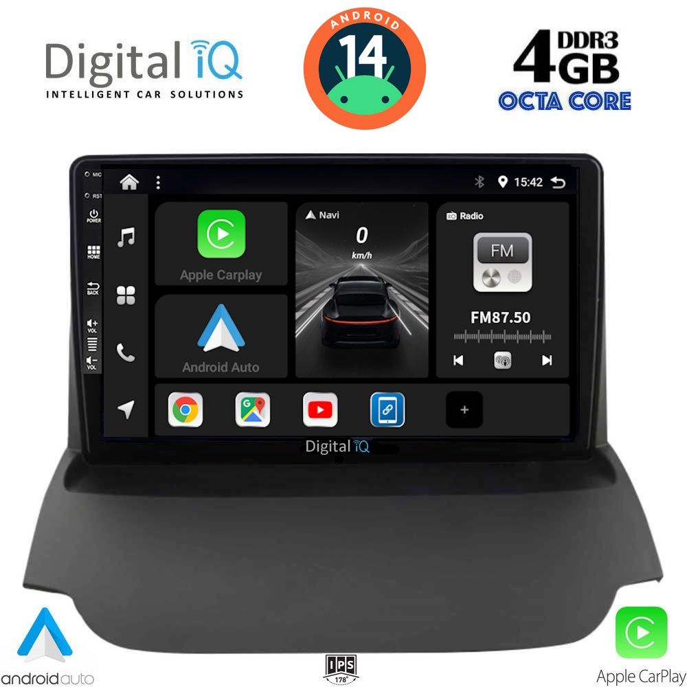 DIGITAL IQ BXF 6150_CPA (9inc) MULTIMEDIA TABLET for FORD ECOSPORT mod. 2012-2018