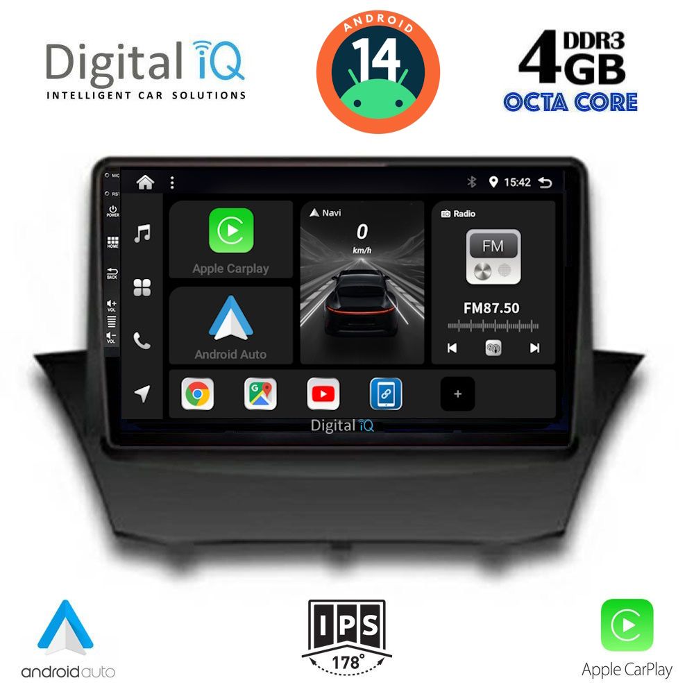 DIGITAL IQ BXF 6154_CPA (9inc) MULTIMEDIA TABLET for FORD FIESTA mod. 2008-2017