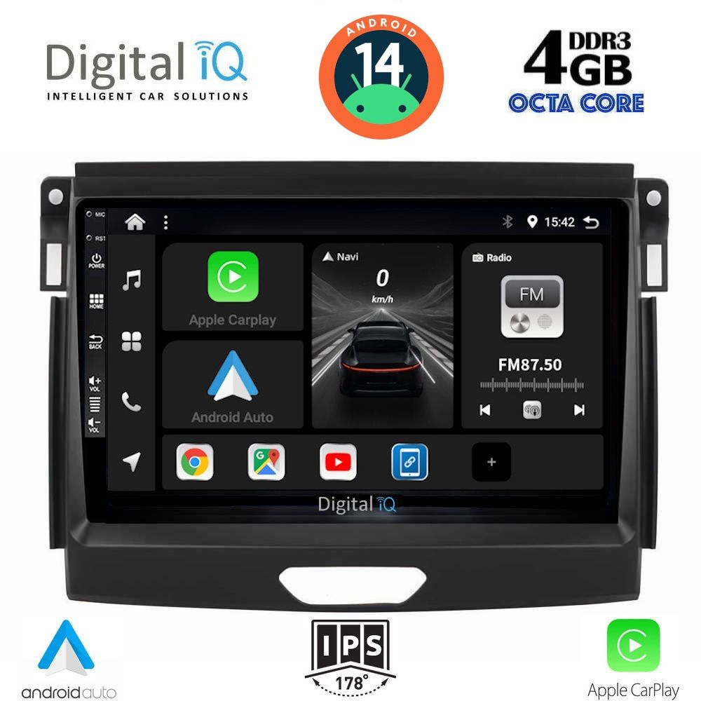 DIGITAL IQ BXF 6172_CPA (9inc) MULTIMEDIA TABLET for FORD RANGER mod. 2015-2018