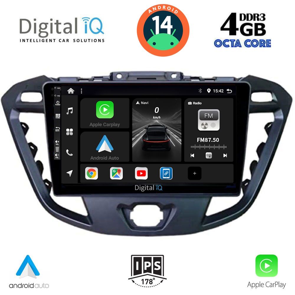 DIGITAL IQ BXF 6177_CPA (9inc) MULTIMEDIA TABLET for FORD TRANSIT CUSTOM | TOURNEO CUSTOM mod. 2013-2019