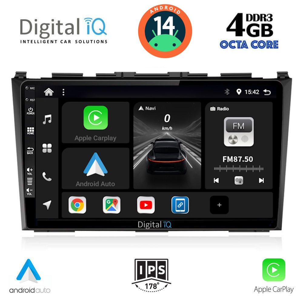 DIGITAL IQ BXF 6197_CPA (9inc) MULTIMEDIA TABLET for HONDA CRV mod. 2006-2012