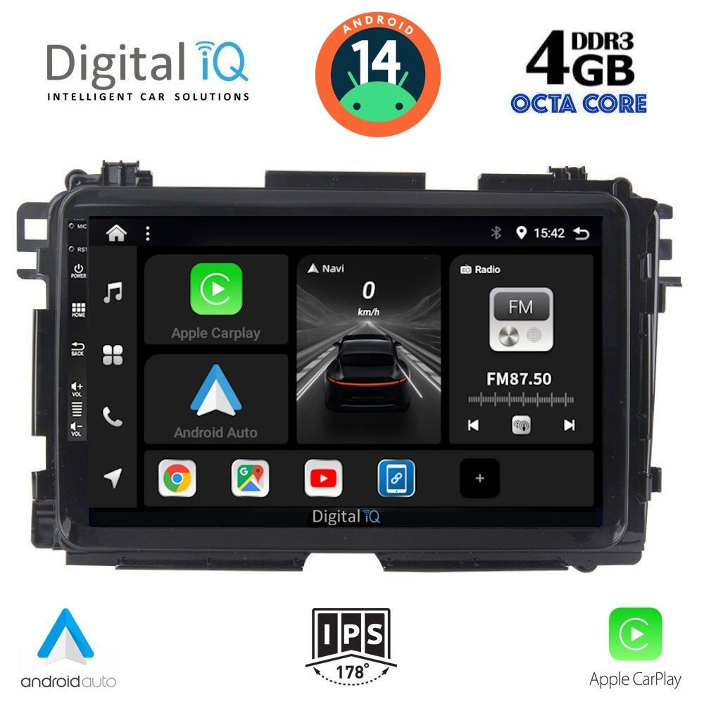 DIGITAL IQ BXF 6201_CPA (9inc) MULTIMEDIA TABLET for HONDA HRV mod. 2015-2021