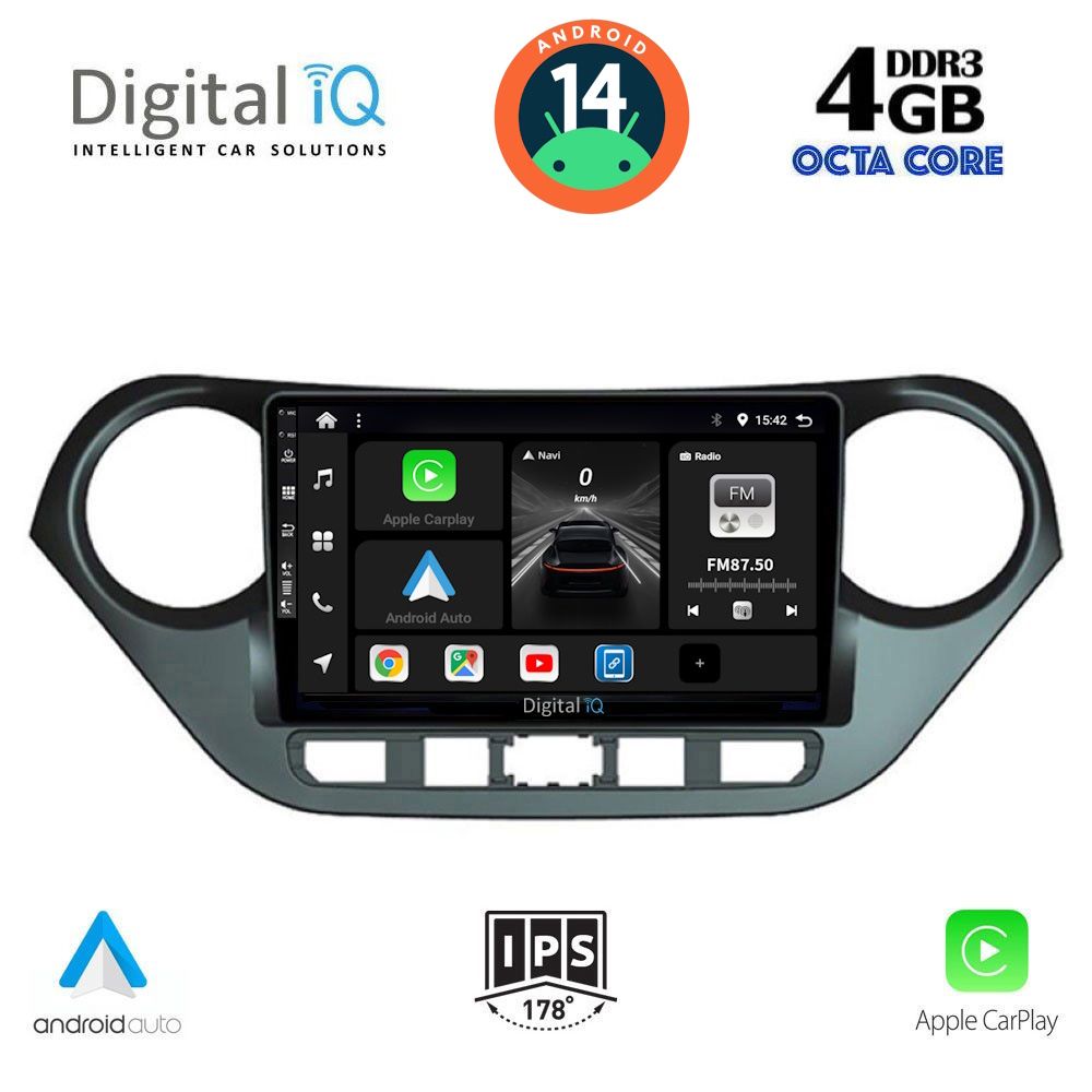 DIGITAL IQ BXF 6224_CPA (9inc) MULTIMEDIA TABLET for HYUNDAI i10 mod. 2014-2020