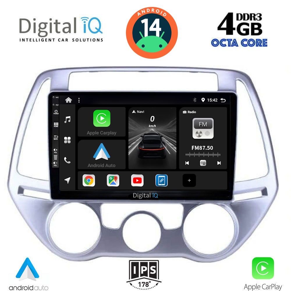 DIGITAL IQ BXF 6227_CPA A/C (9inc) MULTIMEDIA TABLET for HYUNDAI i20 mod. 2008-2012