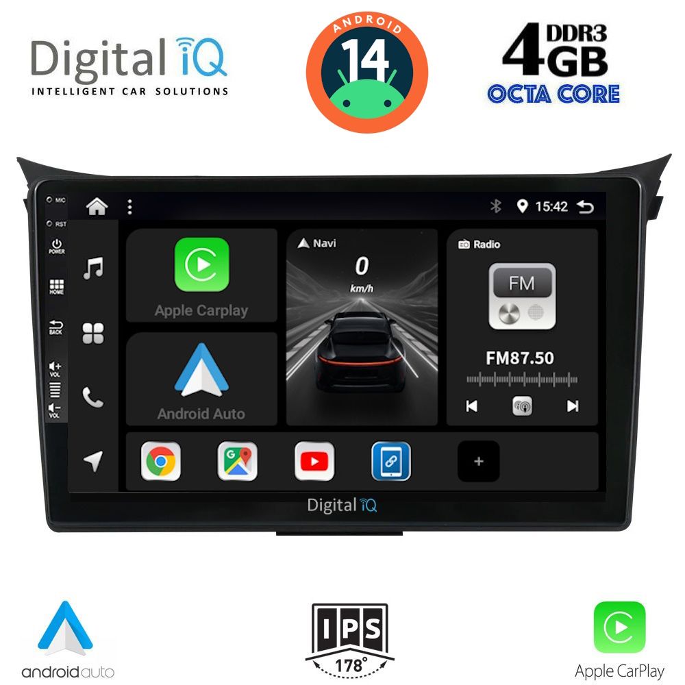 DIGITAL IQ BXF 6232_CPA (9inc) MULTIMEDIA TABLET for HYUNDAI i30 mod. 2012-2017