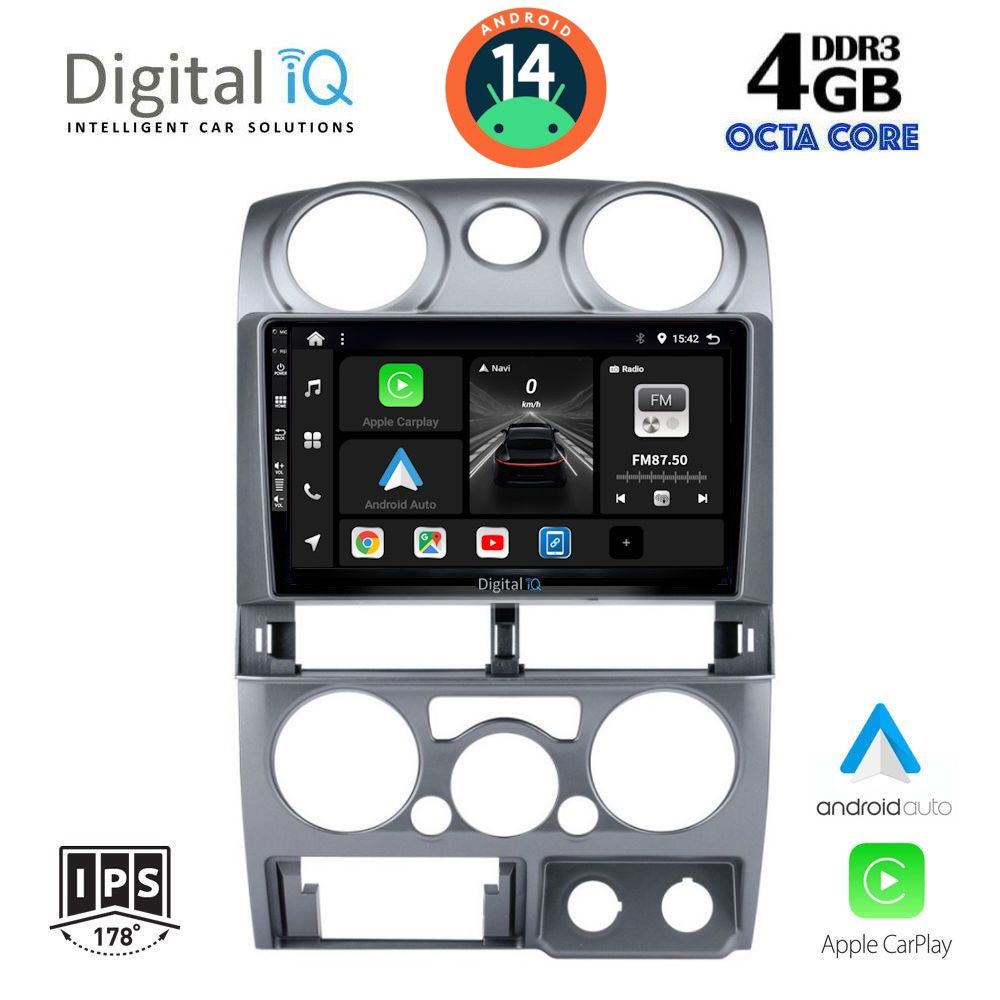 DIGITAL IQ BXF 6254_CPA (9inc) MULTIMEDIA TABLET for ISUZU D-MAX mod. 2008-2012