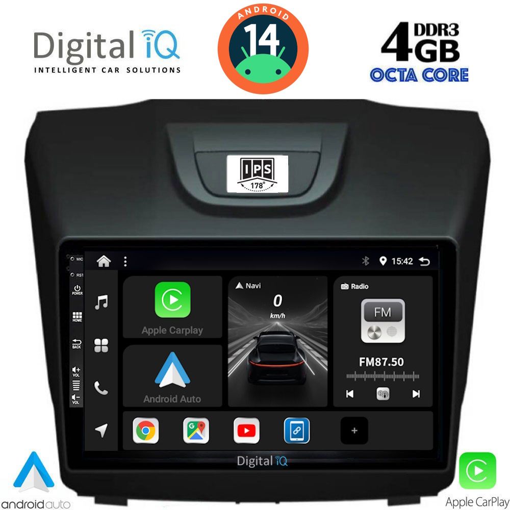 DIGITAL IQ BXF 6255_CPA (9inc) MULTIMEDIA TABLET for ISUZU DMAX mod. 2012>