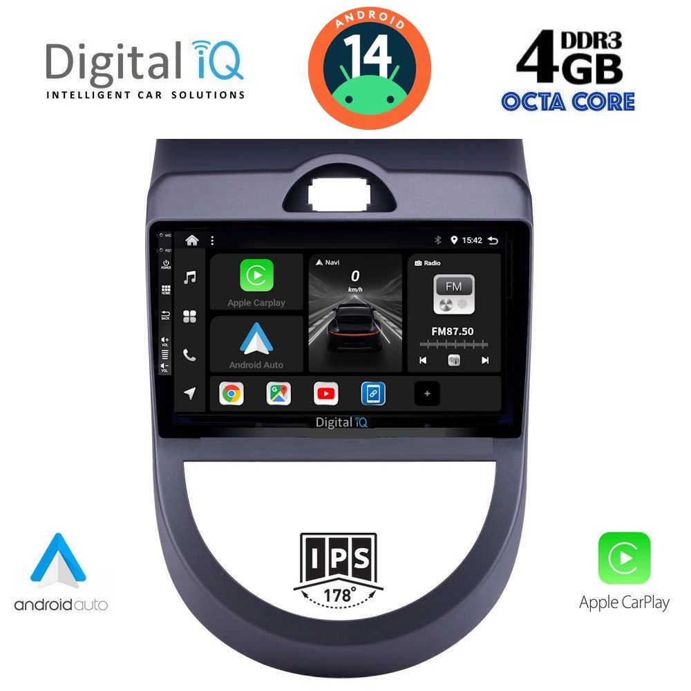 DIGITAL IQ BXF 6320_CPA (9inc) MULTIMEDIA TABLET for KIA SOUL mod. 2008-2013