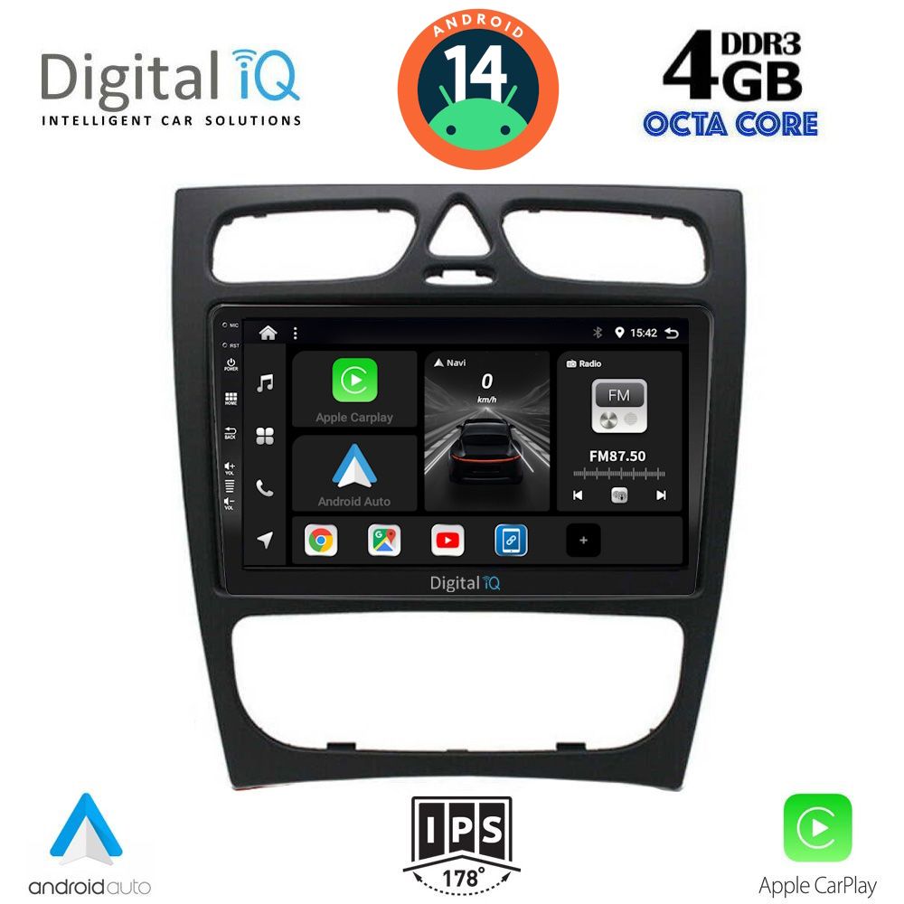 DIGITAL IQ BXF 6402_CPA (9inc) MULTIMEDIA TABLET for MERCEDES C (W203) mod. 1999-2004