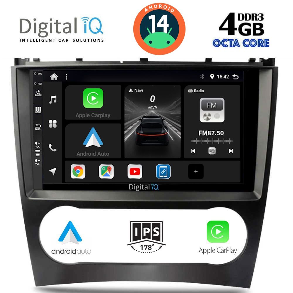 DIGITAL IQ BXF 6404_CPA (9inc) MULTIMEDIA TABLET for MERCEDES C – CLK (W203-209) mod. 2004-2008