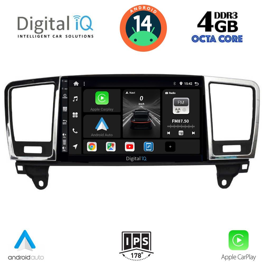 DIGITAL IQ BXF 6415_CPA (9inc) MULTIMEDIA TABLET for MERCEDES ML (W166) - GL (X166) mod. 2011-2019