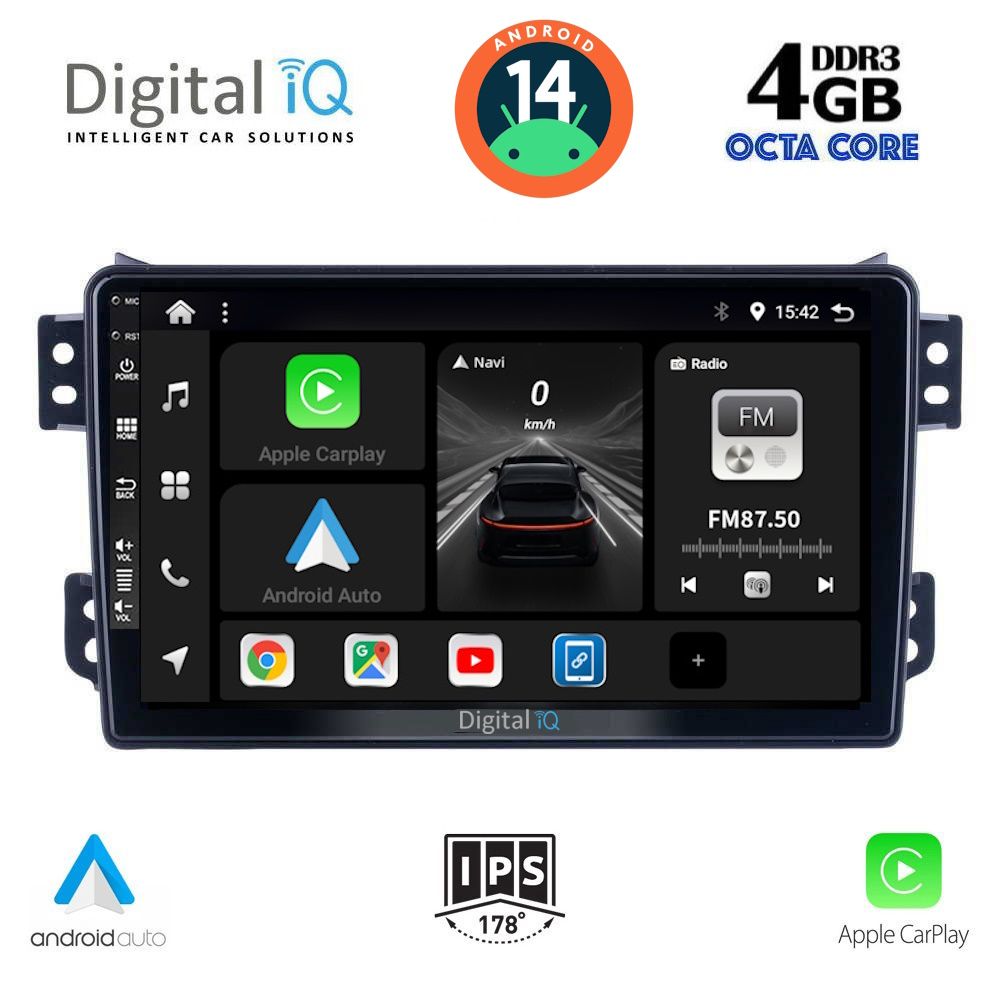 DIGITAL IQ BXF 6682_CPA (9inc) MULTIMEDIA TABLET for OPEL AGILA - SUZUKI SPLASH mod. 2008&gt;