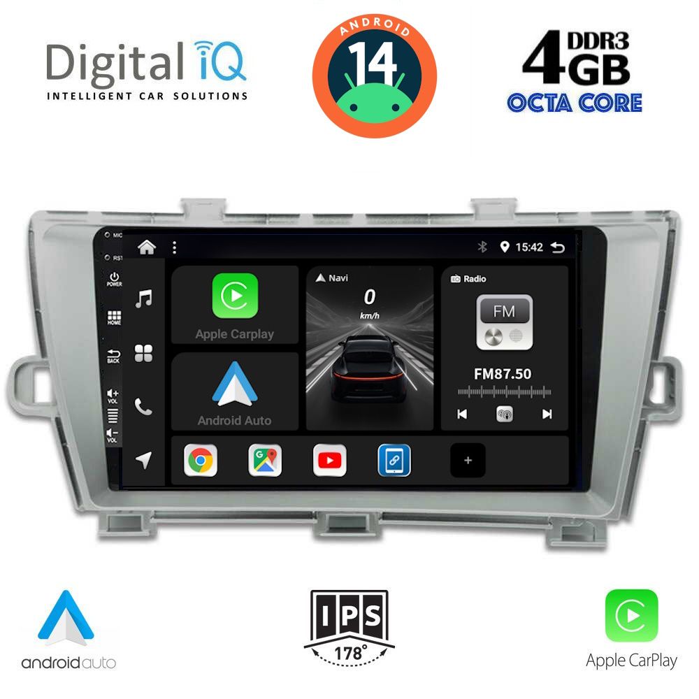 DIGITAL IQ BXF 6726_CPA (9inc) MULTIMEDIA TABLET for TOYOTA PRIUS mod. 2009-2015