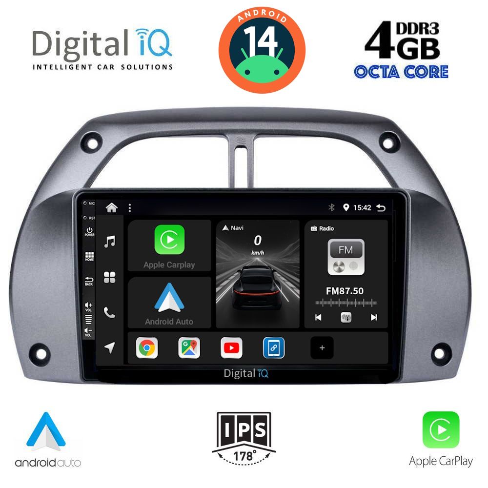 DIGITAL IQ BXF 6730_CPA A/C (9inc) MULTIMEDIA TABLET for TOYOTA RAV 4 mod. 2000-2006