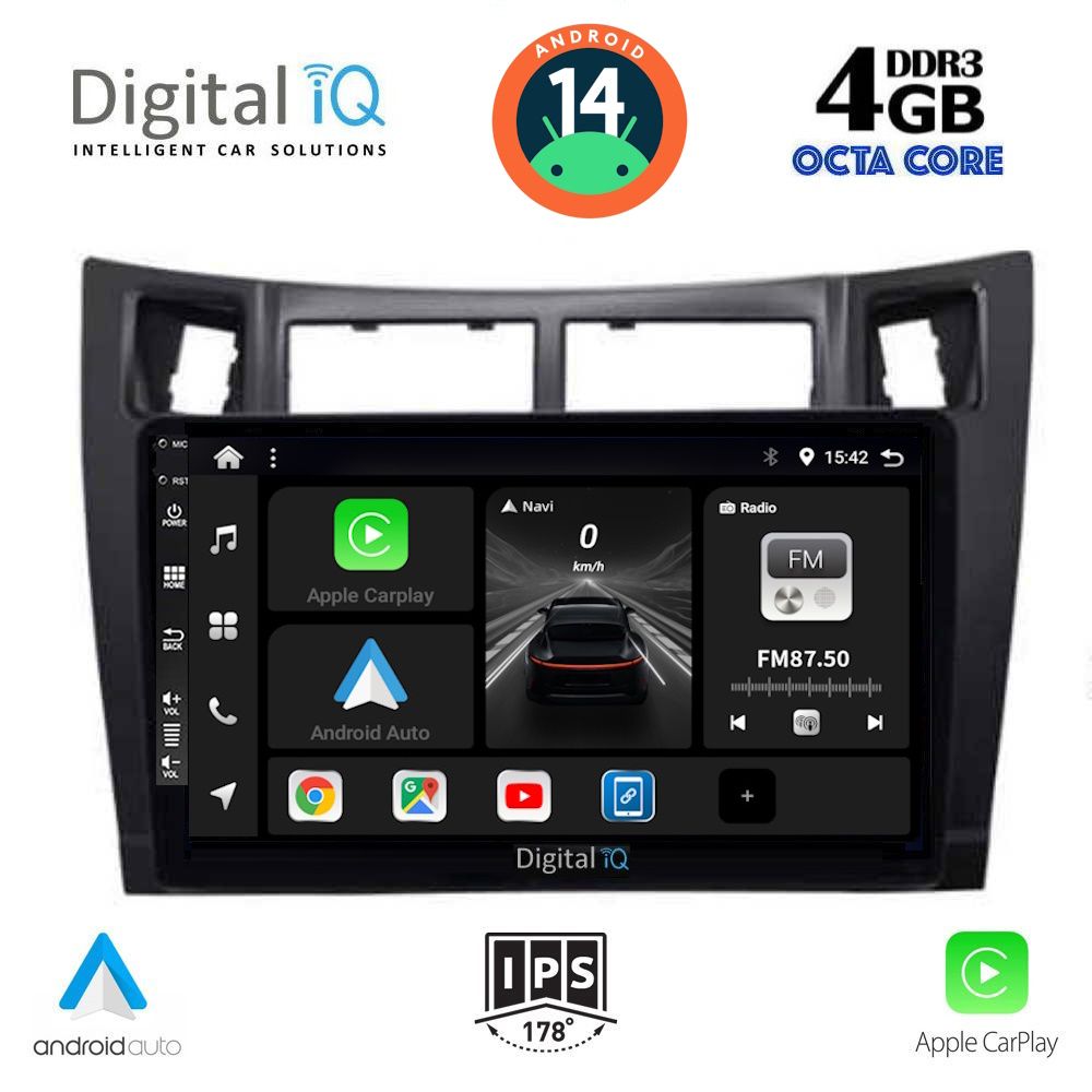 DIGITAL IQ BXF 6736_CPA (9inc) MULTIMEDIA TABLET for TOYOTA YARIS mod. 2006-2011