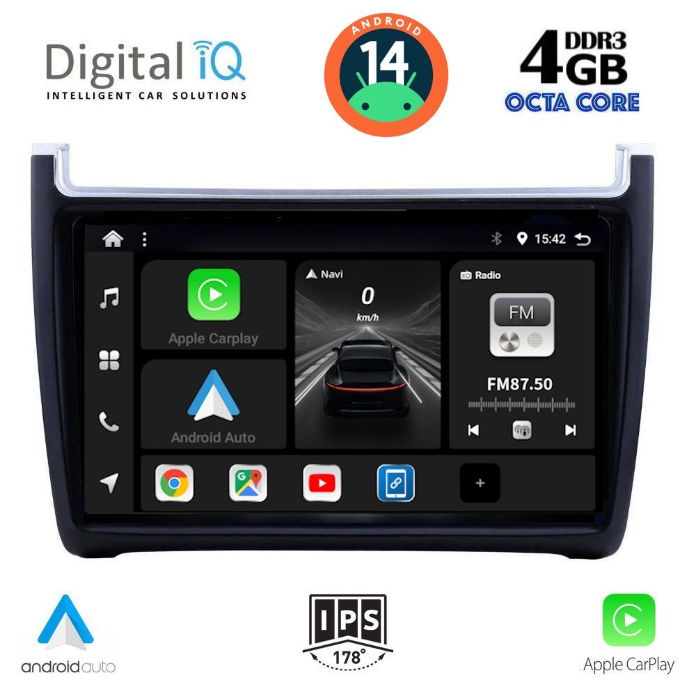 DIGITAL IQ BXF 6757_CPA (9inc) MULTIMEDIA TABLET for VW POLO mod. 2014-2017