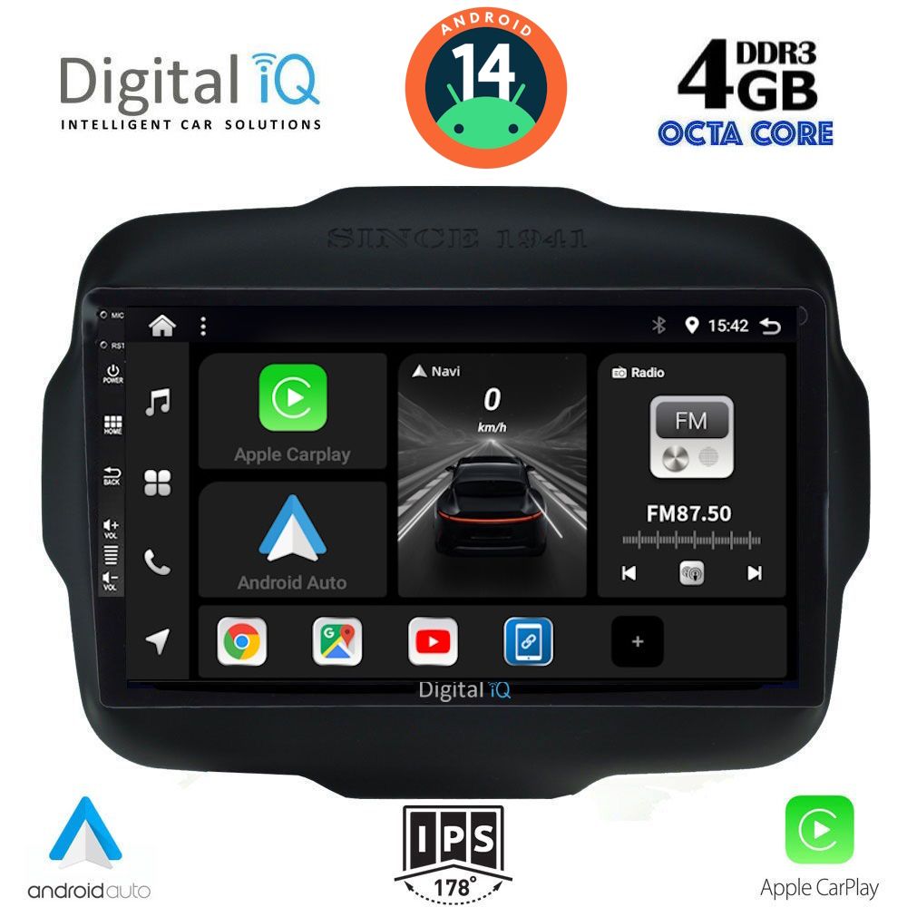 DIGITAL IQ BXF 6290_CPA (9inc) MULTIMEDIA TABLET for JEEP RENEGADE mod. 2014>