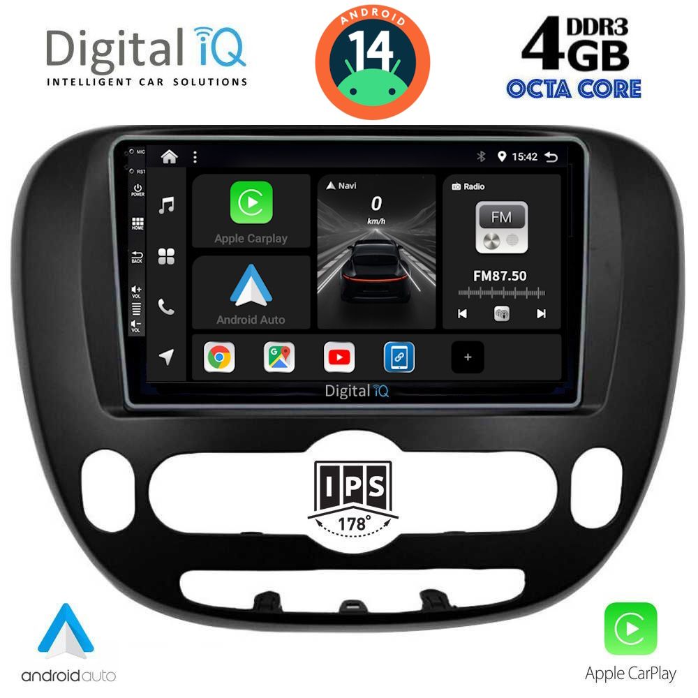 DIGITAL IQ BXF 6321_CPA (9inc) MULTIMEDIA TABLET for KIA SOUL mod. 2014>