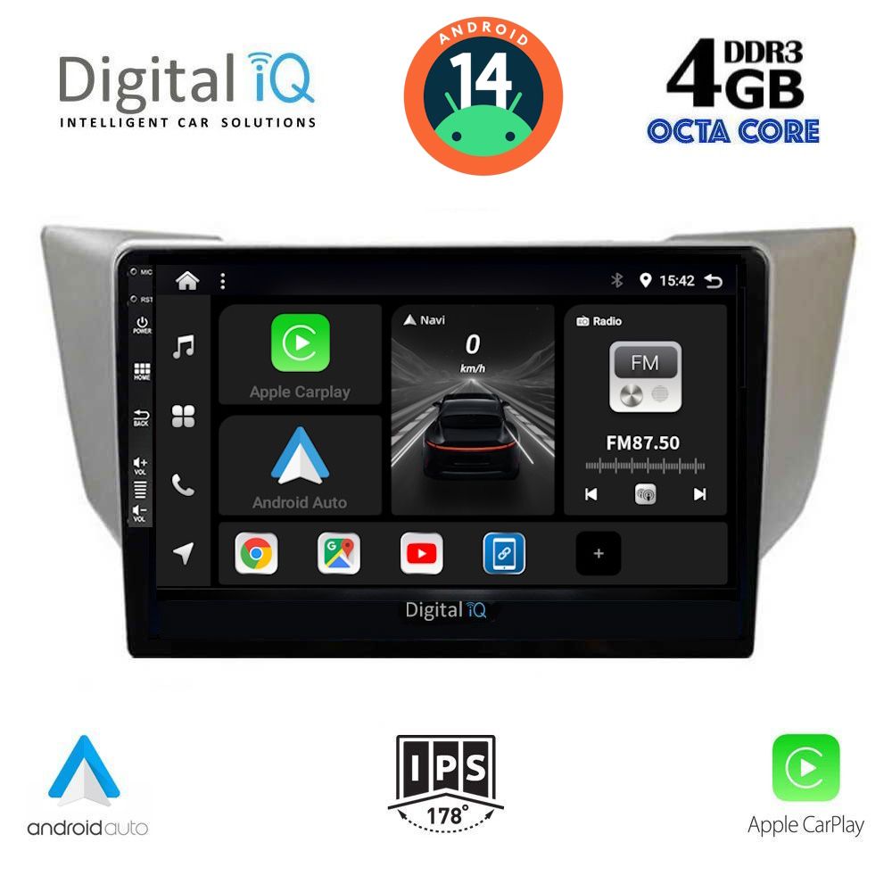 DIGITAL IQ BXF 6345_CPA (9inc) MULTIMEDIA TABLET for LEXUS RX 300 – 400 mod. 2003-2008