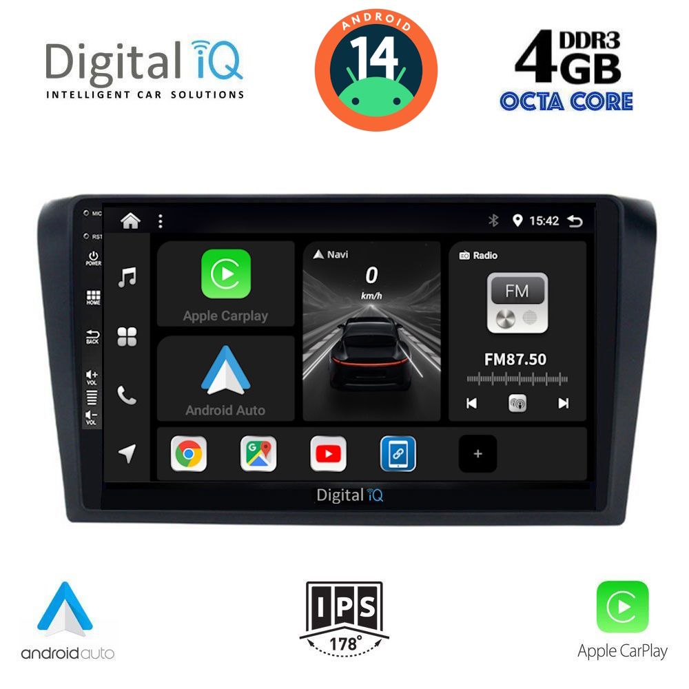 DIGITAL IQ BXF 6365_CPA (9inc) MULTIMEDIA TABLET for MAZDA 3 mod. 2003-2008