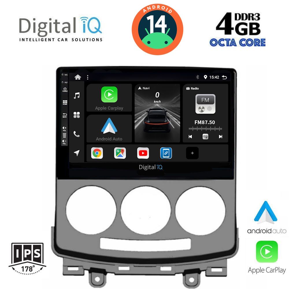 DIGITAL IQ BXF 6370_CPA (9inc) MULTIMEDIA TABLET for MAZDA 5 mod. 2004-2010