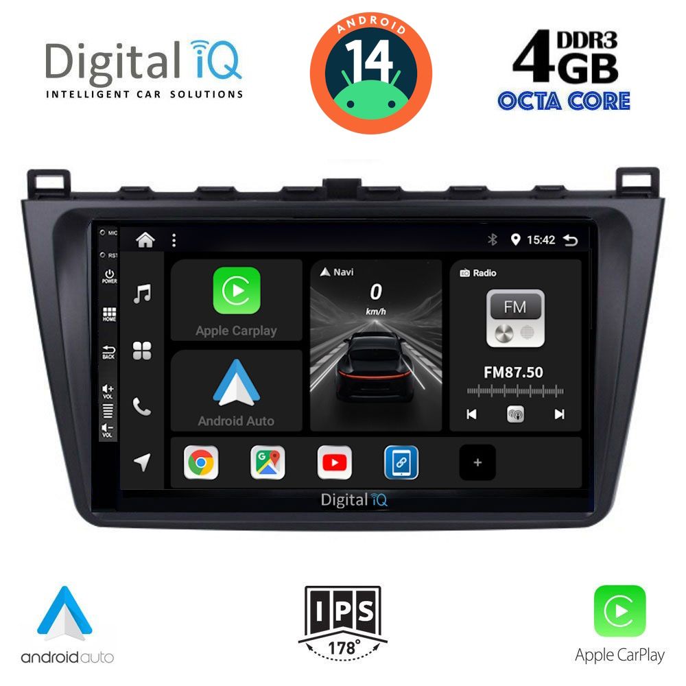 DIGITAL IQ BXF 6377_CPA (9inc) MULTIMEDIA TABLET for MAZDA 6 mod. 2008-2012